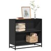 vidaXL Book Cabinet Black 80.5x35x76 cm Engineered Wood