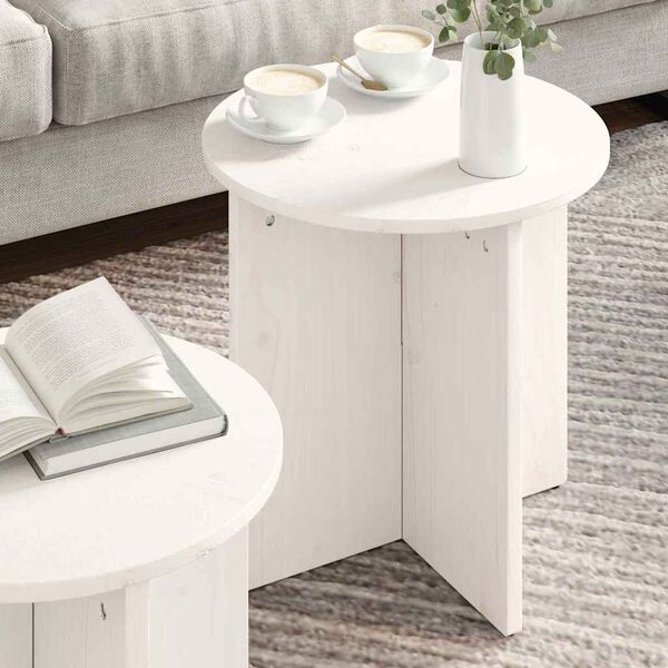vidaXL Coffee Table 2 pcs White