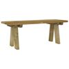 vidaXL Garden Bench 110 cm Impregnated Solid Wood Pine