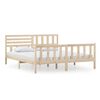 vidaXL Bed Frame | Natural Wood | Solid pine wood | Super King | Durable