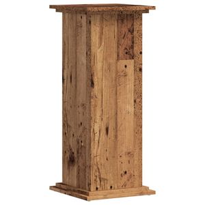 vidaXL Plant Stand Old Wood 33x33x80 cm Engineered Wood