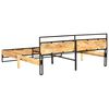 vidaXL Bed Frame without Mattress Solid Rough Mango Wood 200x200 cm