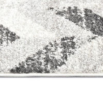 vidaXL Rug Grey and White 160x230 cm PP
