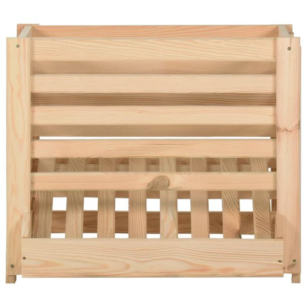 vidaXL Potato Box 60x40x50 cm Solid Pinewood