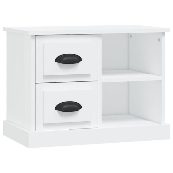 vidaXL Bedside Cabinet White 60x35.5x45 cm