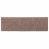 vidaXL Stair Mats Self-adhesive 10 pcs 65x21x4 cm Light Brown Rectangular Edge