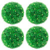vidaXL Artificial Boxwood Ball | Mixed Green, Warm White | Polyethylene | Small