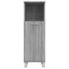 vidaXL Bathroom Cabinet Grey Sonoma 30x30x95 cm Engineered Wood