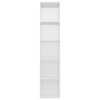 vidaXL Book Cabinet High Gloss White 40x30x189 cm Engineered Wood