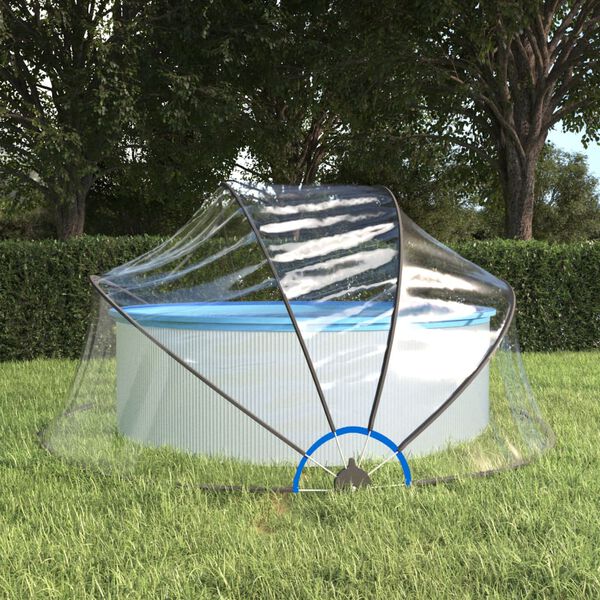 vidaXL Pool Dome Round 315x158 cm PVC