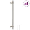 vidaXL Cabinet Handles 5 pcs Silver 224 mm Stainless Steel