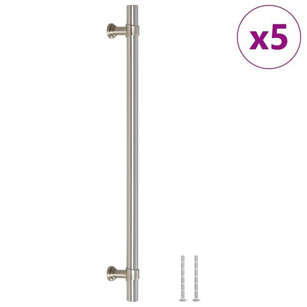 vidaXL Cabinet Handles 5 pcs Silver 224 mm Stainless Steel
