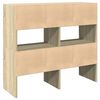 vidaXL Shoe Racks 2 pcs Stackable Sonoma Oak 89.5x30x40 cm