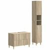 vidaXL 2 Piece Bathroom Cabinet Set ARNHEM Sonoma Oak Engineered Wood