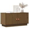 vidaXL TV Cabinet Honey Brown 80x34x40 cm Solid Wood Pine