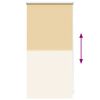 vidaXL Roller Blind Blackout 44.4x100 cm Fabric Width 40 cm Beige