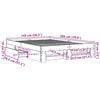vidaXL Bed Frame without Mattress Sonoma Oak 140x200 cm Engineered Wood