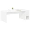 vidaXL Coffee Table White 101.5 x 50 x 37 cm Engineered Wood