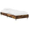 vidaXL Bed Frame Smoked Oak 80 x 200 cm Engineered Wood