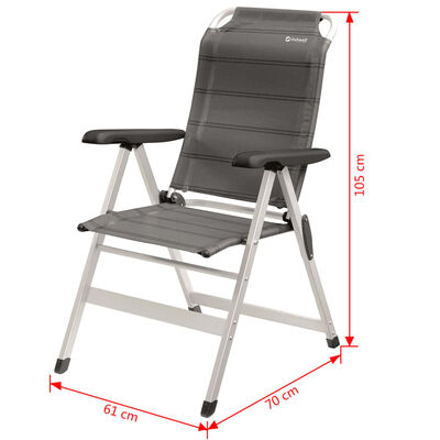 Outwell Folding Chair Ontario Grey 61x70x105 cm 410078