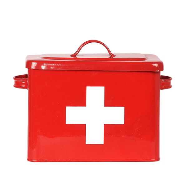 LABEL51 First Aid Box 30x14x21 cm Red
