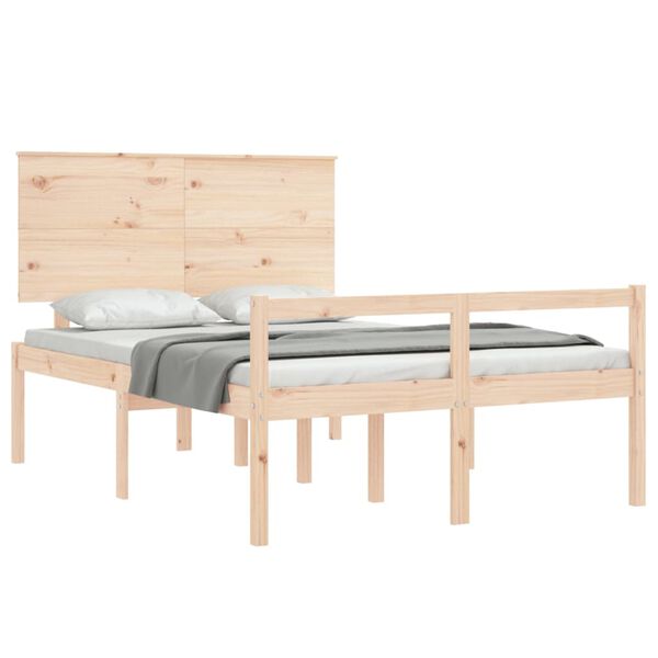 vidaXL Senior Bed without Mattress 140x190 cm Solid Wood