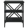 vidaXL Side Tables 2 pcs Black 40x42x50 cm Engineered Wood