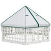 vidaXL 6 Panel Dog Playpen White 179 x 151 x 114 cm Plastic