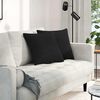 vidaXL Sofa Pillows 2 pcs Black 45 x 45 cm Fabric