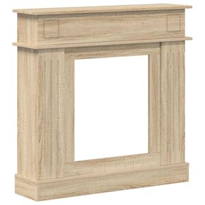 vidaXL Fireplace Surround Sonoma Oak 102 x 26 x 100 cm Engineered Wood