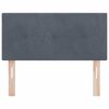 vidaXL Headboard with Headboard Dark Grey 80 cm Faux Leather