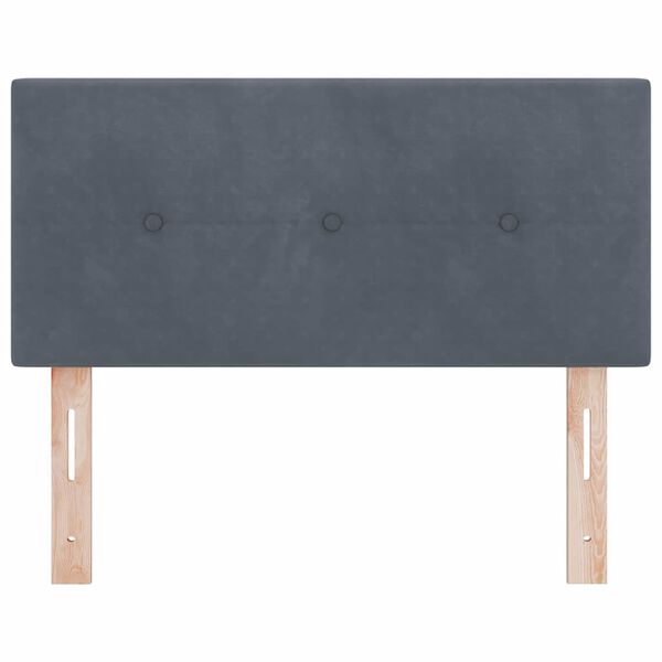 vidaXL Headboard with Headboard Dark Grey 80 cm Faux Leather