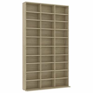 vidaXL CD Cabinet Sonoma Oak 102x23x177,5 cm Engineered Wood