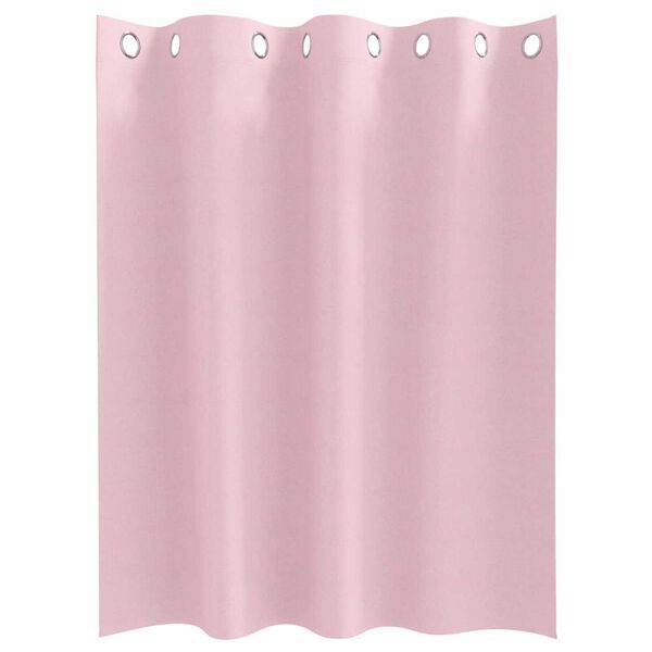 vidaXL Blackout Curtains with Rings 2 pcs Baby Pink 140 x 140 cm