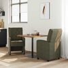 vidaXL Dining Chairs with Wheels 2 pcs Army green 58 x 67 x 97 cm