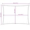 vidaXL Sunshade Sail Oxford Fabric Rectangular 2.5x4.5 m White