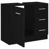 vidaXL Sink Cabinet Black 63x30x54 cm Engineered Wood