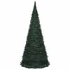 vidaXL Pop-up String Artificial Pre-lit Christmas Tree Green 210 cm