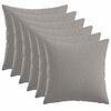 vidaXL Cushion Cover 6 pcs HEERLEN Cloud Grey 30 x 30 cm Fabric