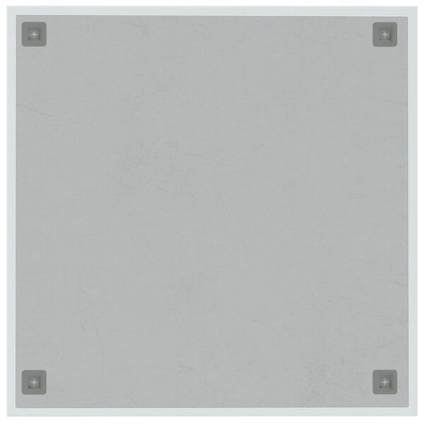 vidaXL Wall-mounted Magnetic Board White 60x60 cm Tempered Glass
