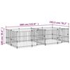 vidaXL Outdoor Dog Kennel Steel 7.51 m&sup2;