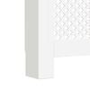 vidaXL Radiator Cover White 112x19x81.5 cm MDF