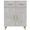 vidaXL Sideboard Concrete Grey 69.5x34x90 cm Engineered Wood