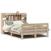 vidaXL Bookcase Bed without Mattress 150x200 cm King Size Solid Wood Pine