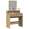 vidaXL Dressing Table Old Wood 80 x 41 x 144.5 cm Engineered wood