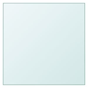 vidaXL Table Top Transparent 30x30 cm Tempered Glass