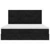 vidaXL Ottoman Bed with Mattresses Black 180x200cm Velvet