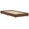 vidaXL Bed Frame No Mattress Brown Oak 90x190 cm Single Engineered Wood
