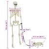 vidaXL Halloween Decoration Skeleton 2 pcs White Polypropylene