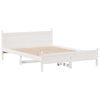 vidaXL Bed Frame without Mattress White 140x190 cm Solid Wood Pine